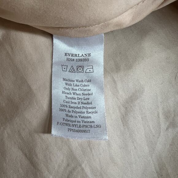 Everlane Yellow Tan ReNew Anorak Rain Parka Size M - Picture 11 of 14